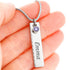 Congratulations Birthstone Engraved necklace